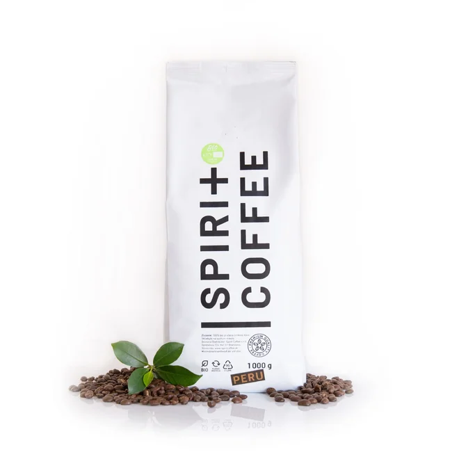 BIO Zrnková káva Spirit Coffee "Peru Cajamarca Grade 1"