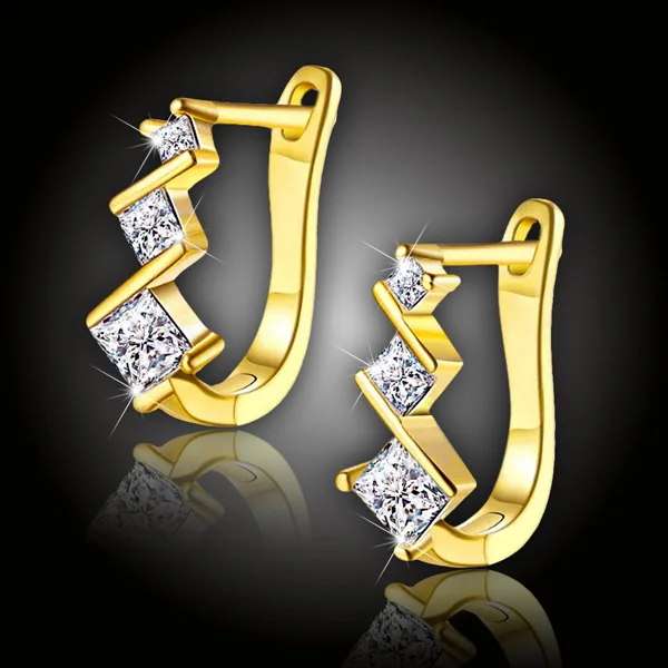 Pozlacené náušnice La Diamantina Aria Gold