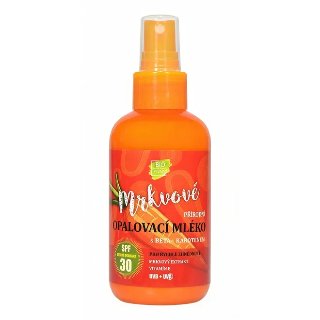 Opalovací mléko s mrkvovým extraktem SPF 30, 150 ml