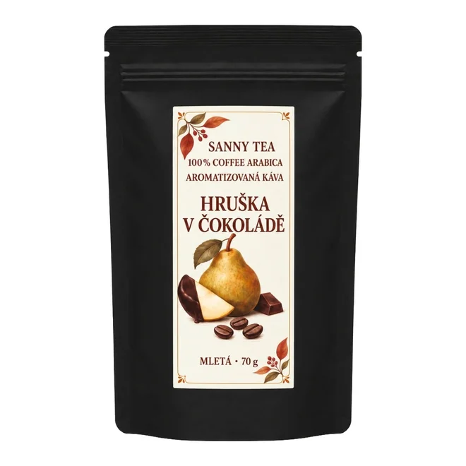 70 g Aromatizovaná mletá káva "Hruška v čokoláde"