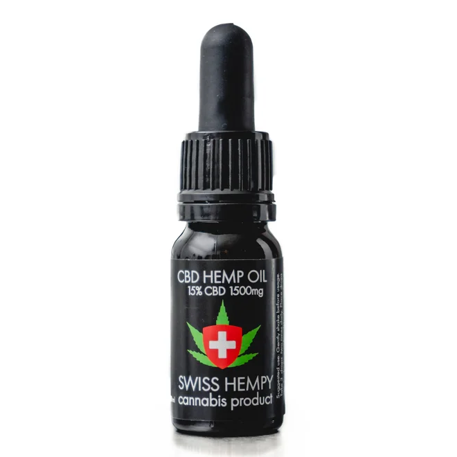 15% CBD olej 1500 mg Swisshempy (10 ml)