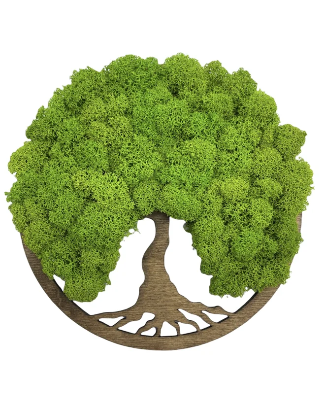 Machový obraz Simple Palisander "Strom života" (20 cm)