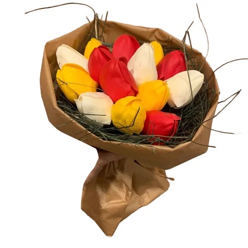 Tulipánová kytice – 15 ks