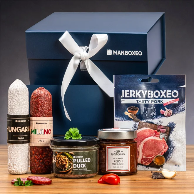 Giftboxeo dárkový box (royal blue) – Pro gurmána
