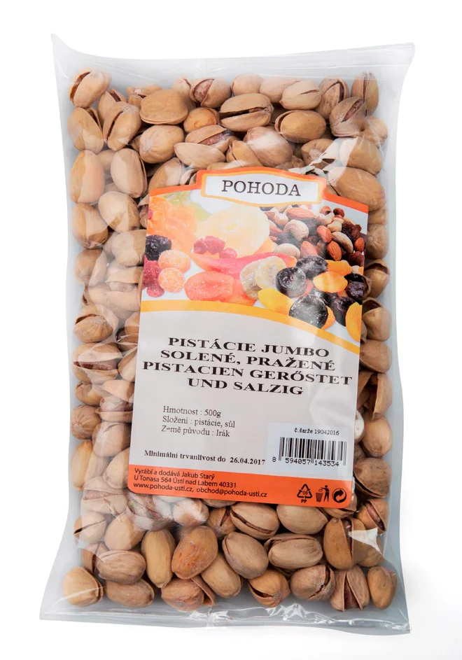 500 g Pistácie Jumbo - pražené / solené