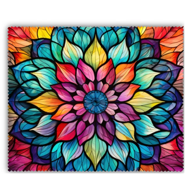 Čisticí utěrka - květina mandala