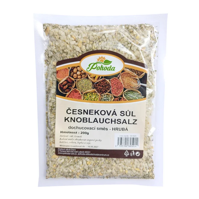 Česneková sůl hrubá, 200 g