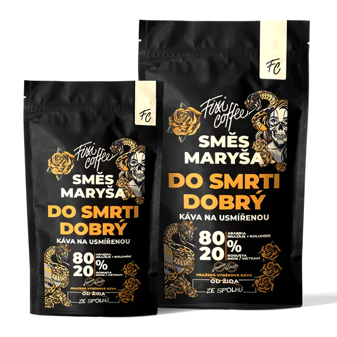 Káva z českej pražiarne "Do smrti dobrý" (balenie: doypack)