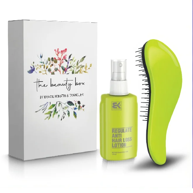 Beauty box – Lotion Loss + kartáč Dtangler Green