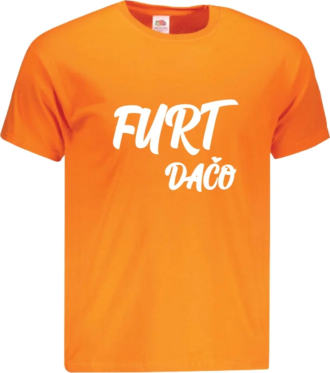 Pánske bavlnené tričko "Furt dačo"