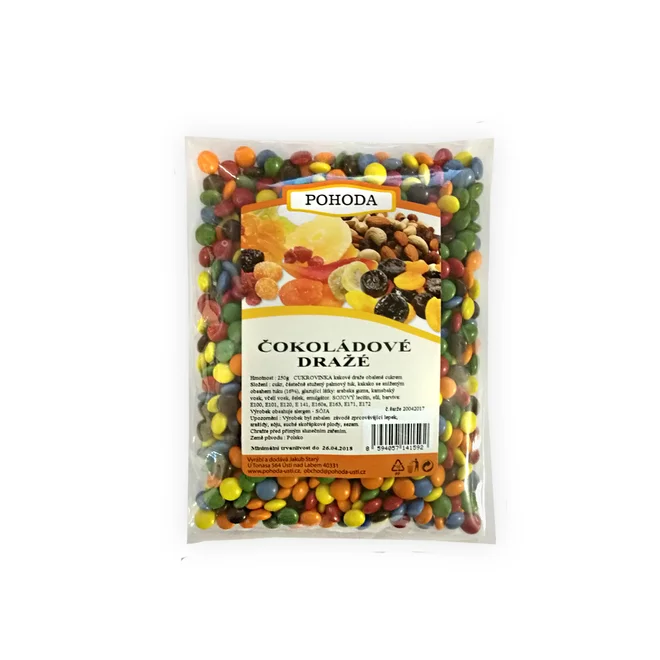 Čokoládová dražé, 250 g