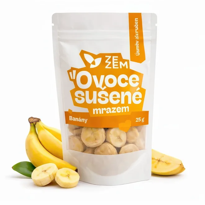 Banány sušené mrazem, 25 g