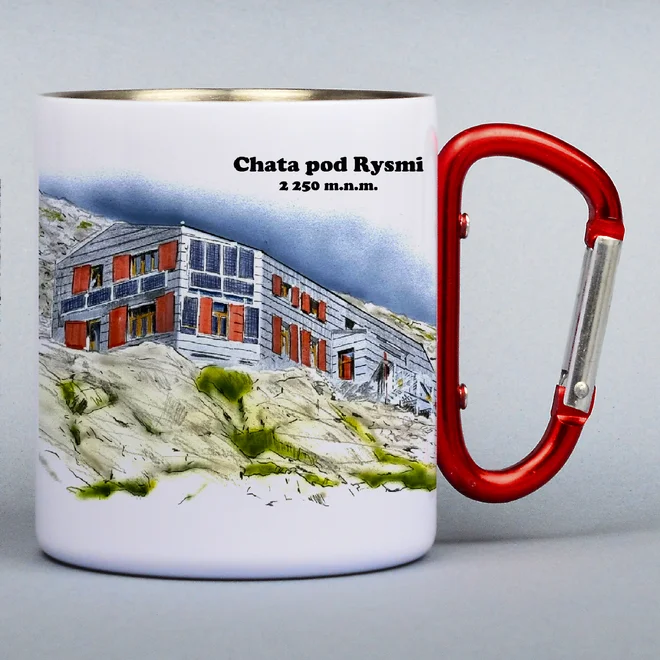 300 ml Turistický nerezový termohrnček "Chata pod Rysmi"