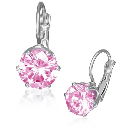 Náušnice se dvěma krystaly Swarovski Elements - Claris - 8 mm