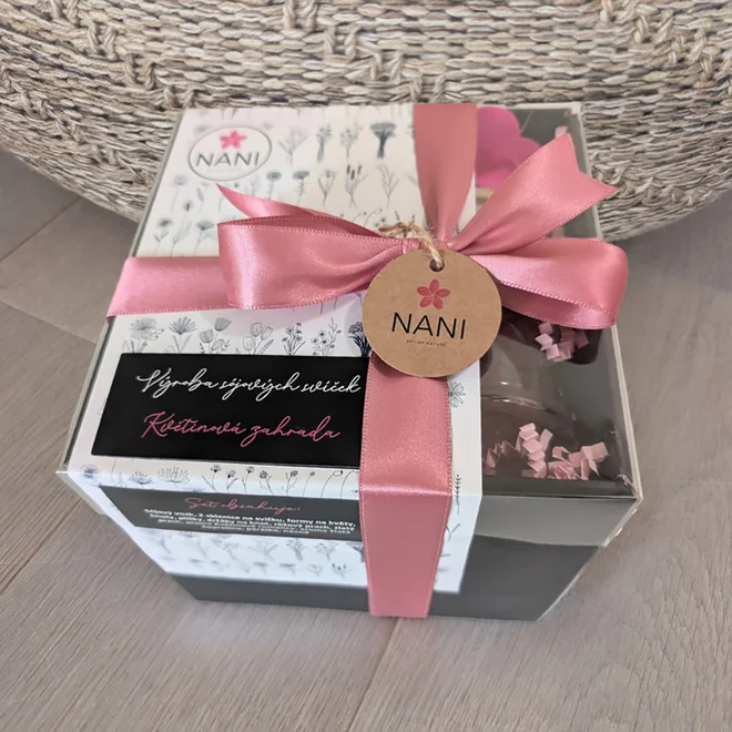 Kvetinová záhrada – veľký set na výrobu sójových sviečok