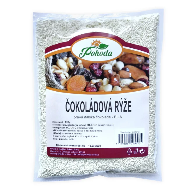 Čokoládová rýže bílá, 250 g