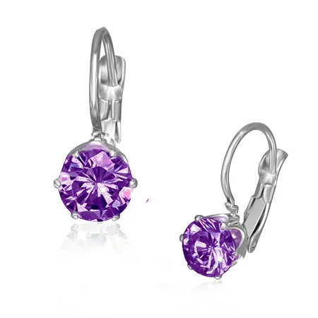 Náušnice se dvěma krystaly Swarovski Elements- Claris - 6 mm