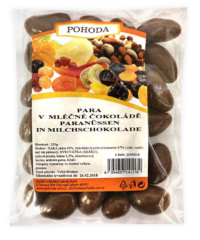 250 g Para orechy v mliečnej čokoláde