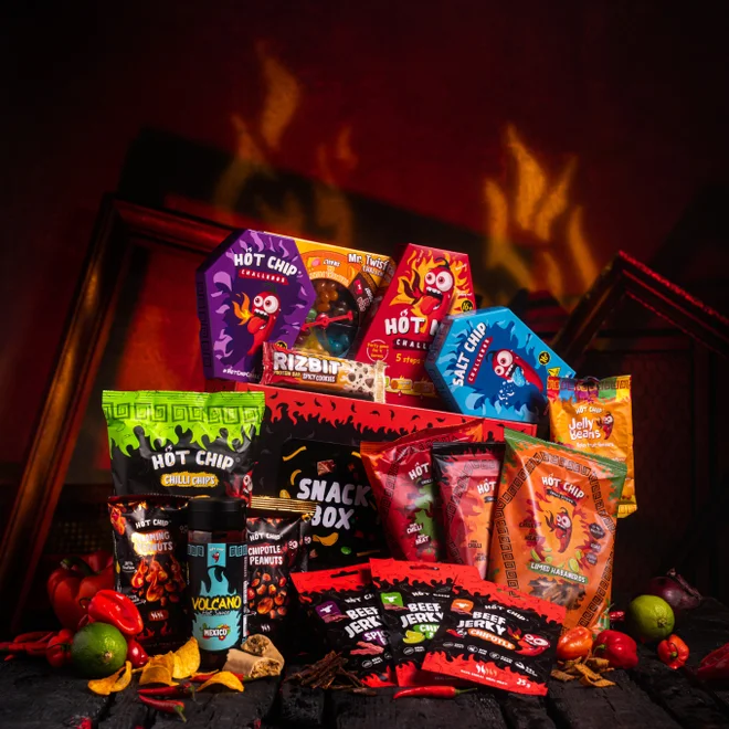 17-dielny Darčekový balík chilli produktov "Snack Box"