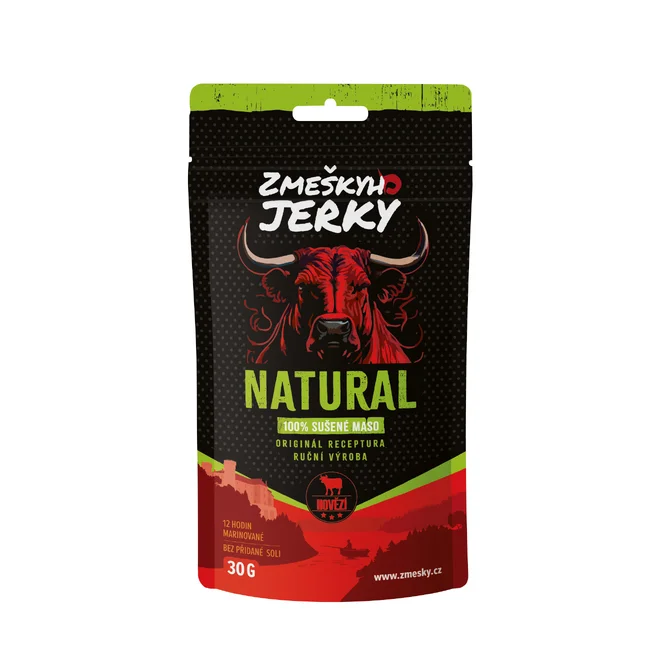 Sušené hovädzie jerky mäso ručnej výroby (natural)