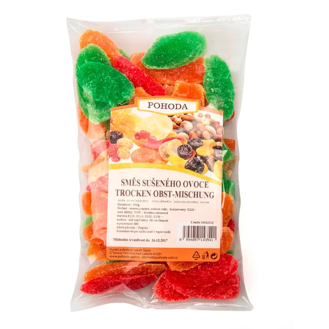 Směs sušeného ovoce, 500 g