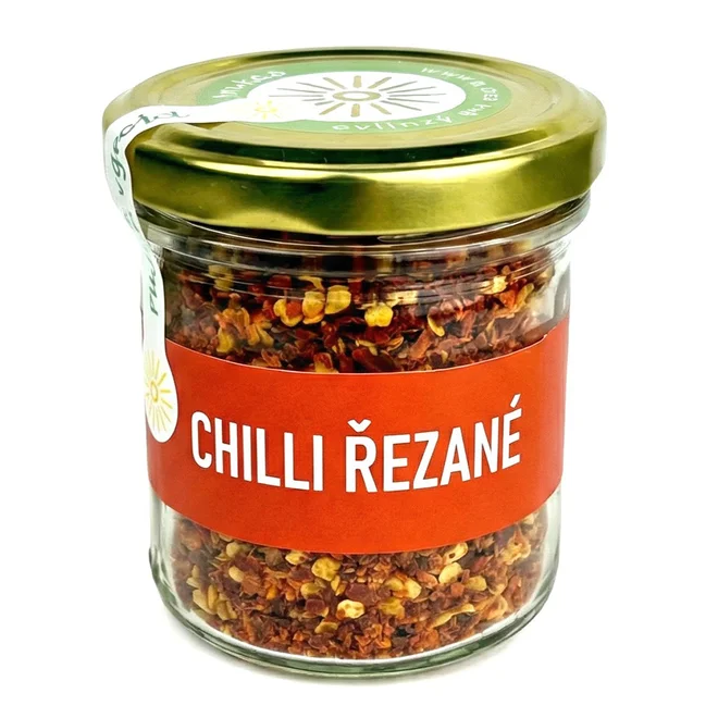 Chilli papričky plod řezaný - koření