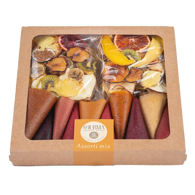300 g MIX BOX ovocných placiek a sušeného ovocia