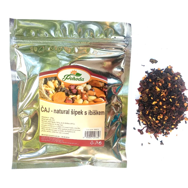 250 g Sypaný čaj Natural (šípky a ibištek)