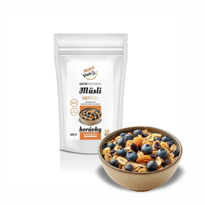 Proteinové müsli - borůvka