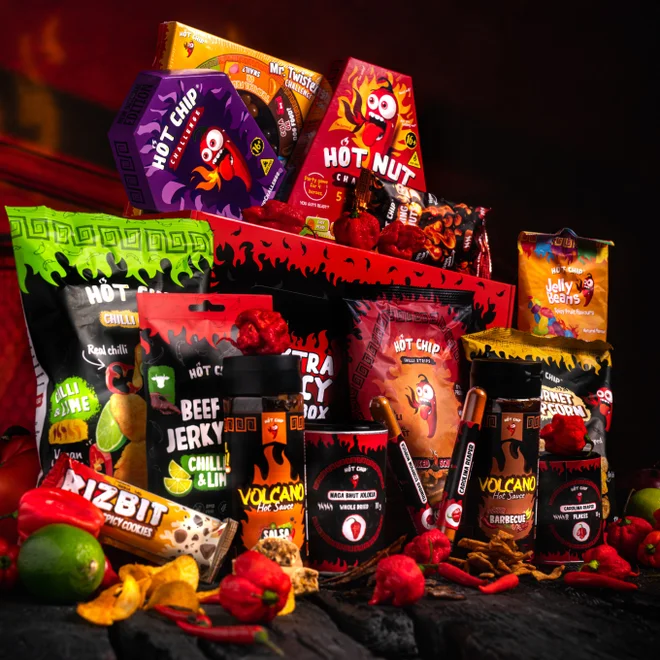 16-dielny Darčekový balík chilli "EXTRÉMNE pálivý"
