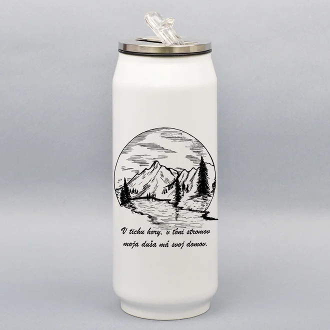 500 ml Turistická termoplechovka "V tichu hory"