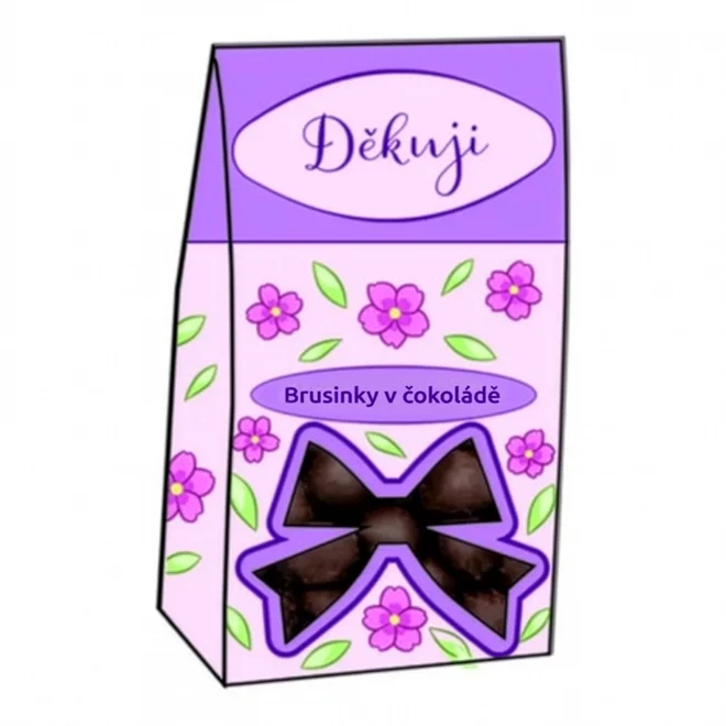Brusinky v čokoládě, 50 g - Děkuji