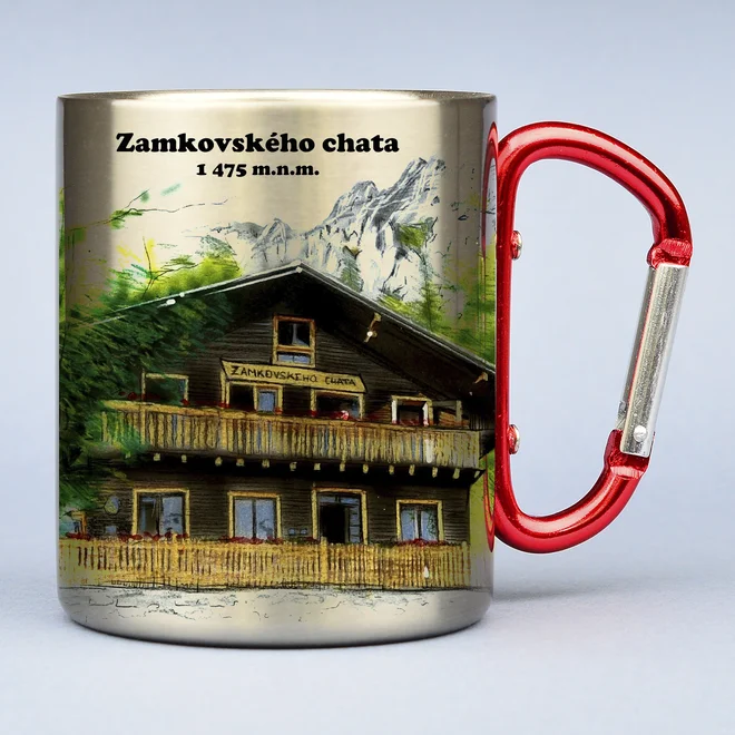 300 ml Turistický nerezový termohrnček "Zamkovského chata"