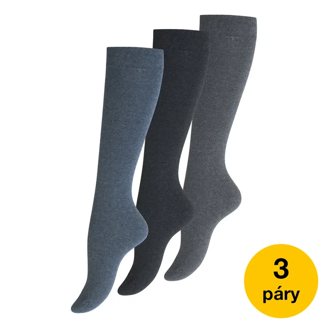 Podkolenky dámské bavlněné COMFORT- 3 páry