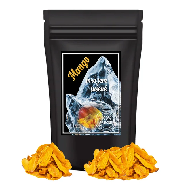 100 g Mrazom sušené ovocie (mango plátky)