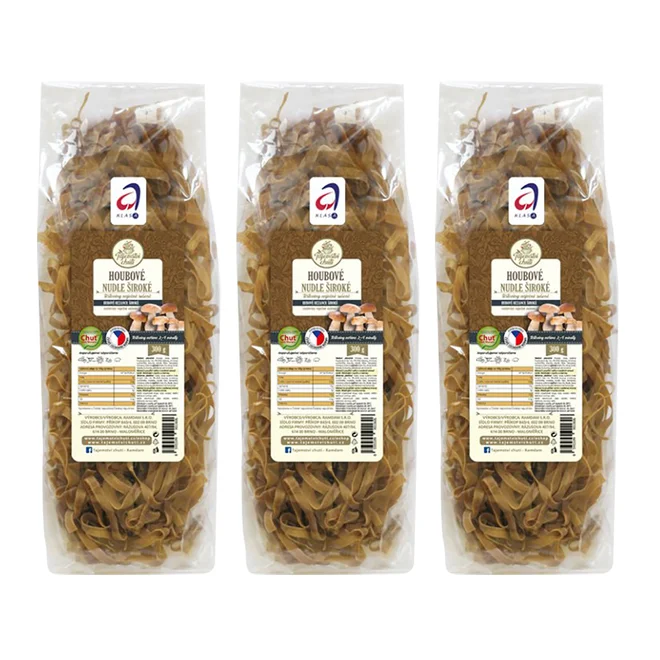 3x houbové nudle