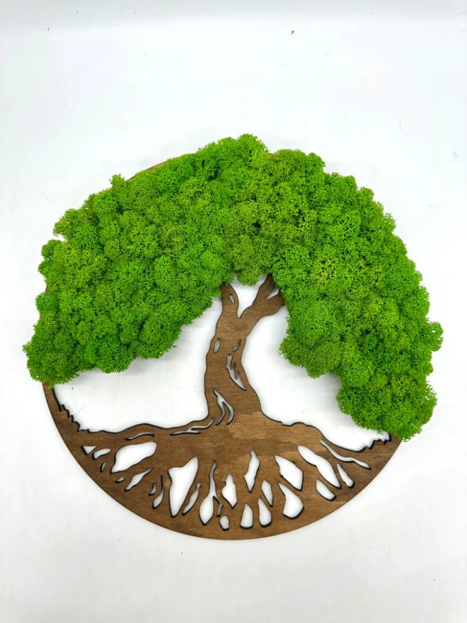 Machový obraz "Strom života" (30 cm)