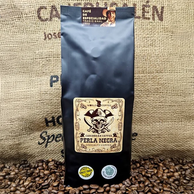 Pražená káva "Caribbean Coffee Perla Negra"