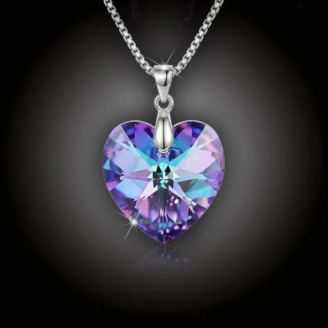 Náhrdelník Brillance Srdce Swarovski® Vitrail Light