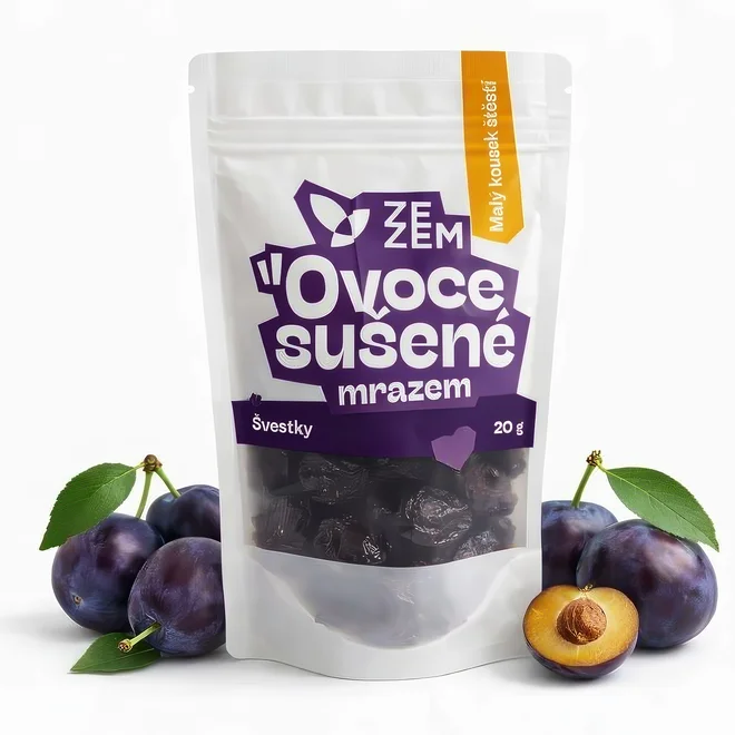Švestky sušené mrazem, 20 g