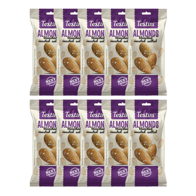 Box 10x Testini Mandle pražené solené