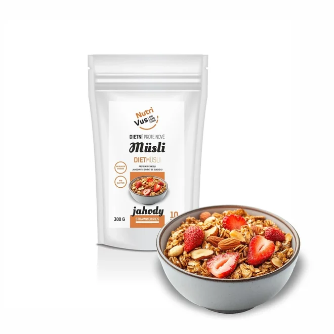 Proteinové müsli - jahoda