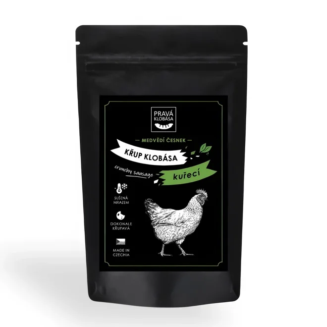 Kuřecí křup klobása s medvědím česnekem