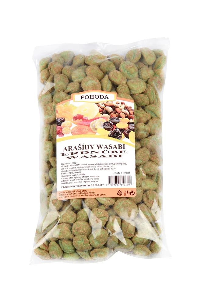 500 g Arašidy wasabi