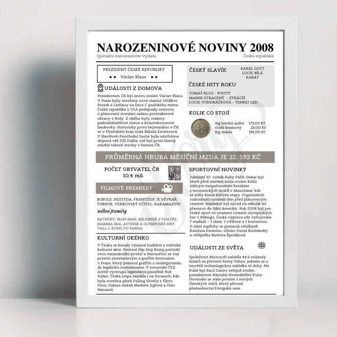 Narozeninové noviny 2008
