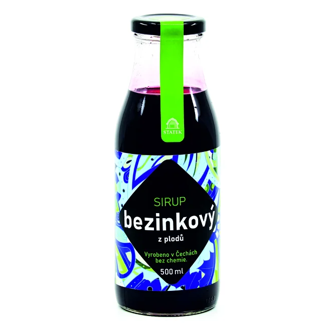Bezinkový sirup z plodů, 500 ml