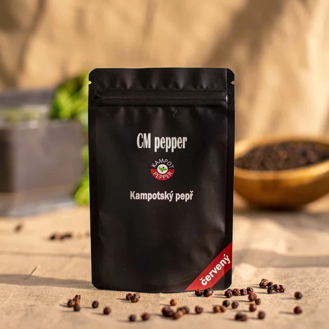 Kampotský pepř – červený