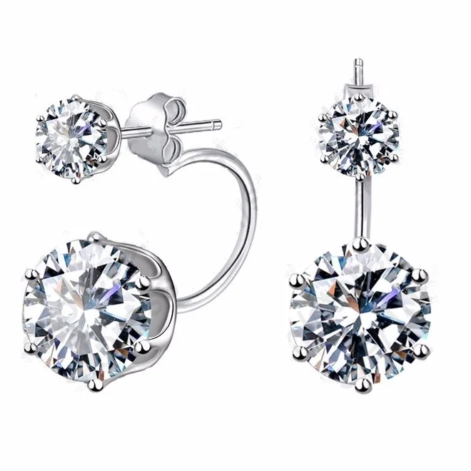 Náušnice se dvěma krystaly Swarovski Elements - Duo Crystal