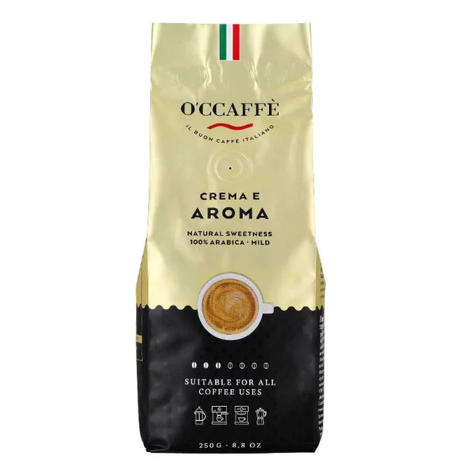 Zrnková káva O´CCAFFÉ Crema e Aroma 100% Arabic