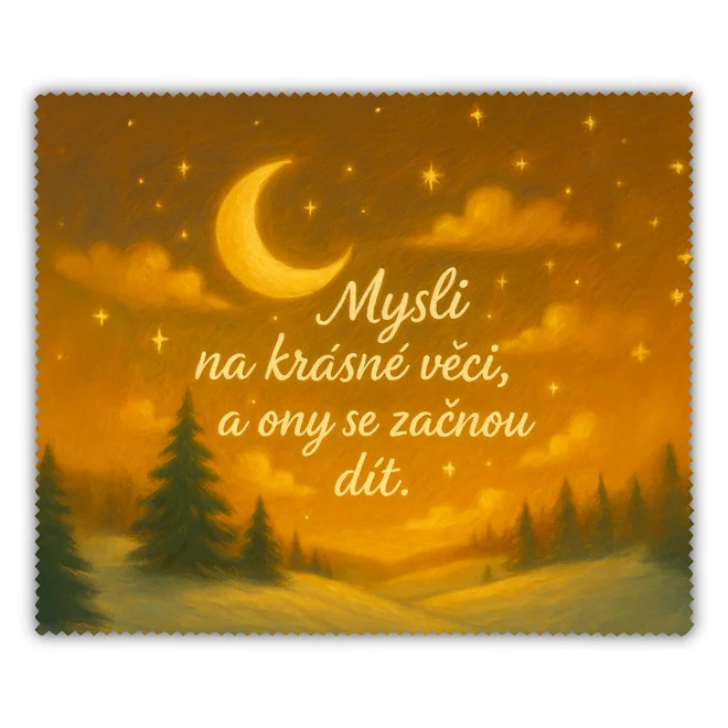 Čisticí utěrka - mysli na krásné věci, a ony se začnou dít